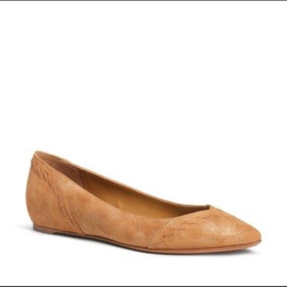 Trask Bianca Suede Pointy Toe Flat Shoe Size 9.5M - Picture 1 of 10